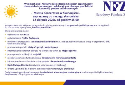 Aktywne Lato z Radiem Szczecin z udziałem NFZ